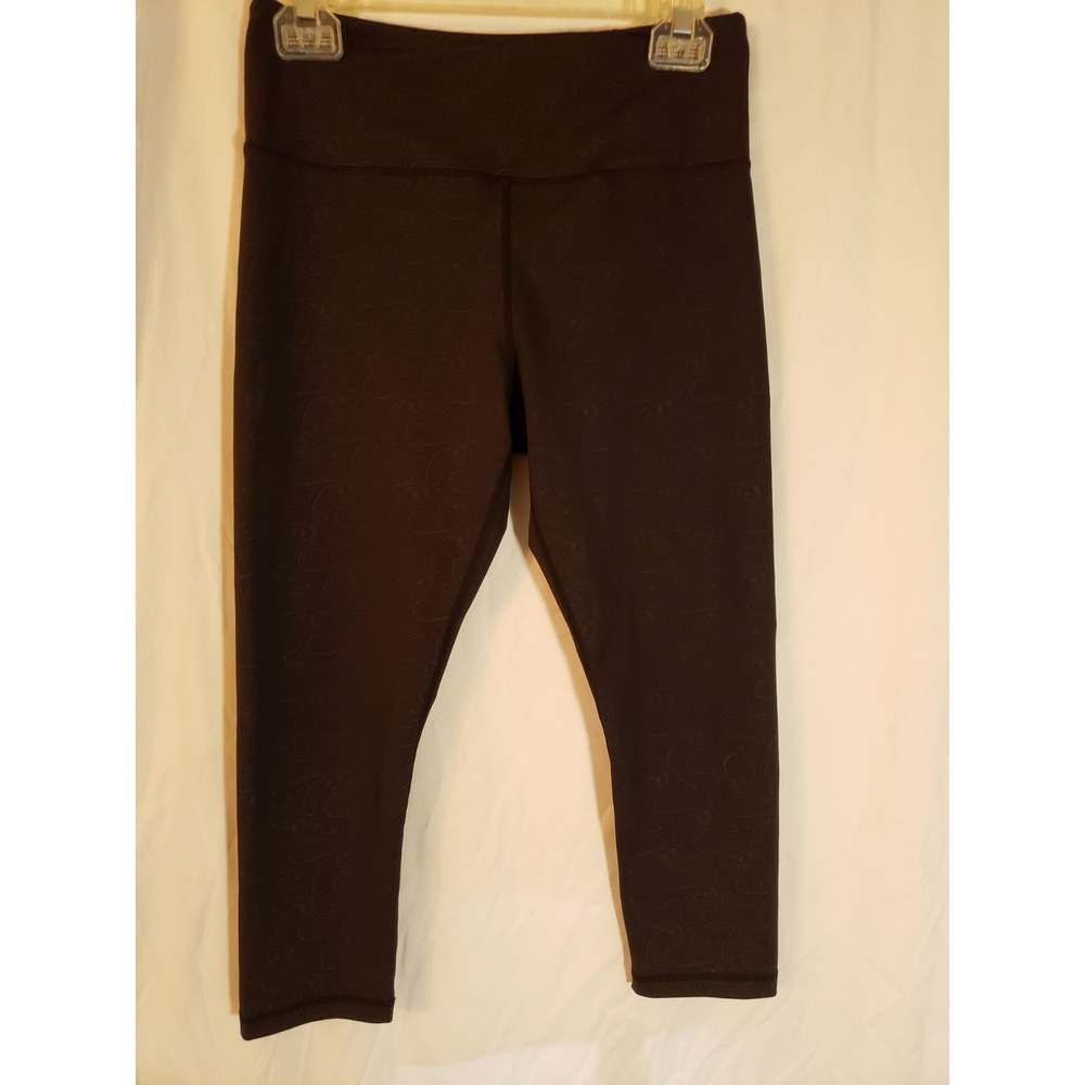 Women's Zyia Dark Gray Patterned Leggings Size M